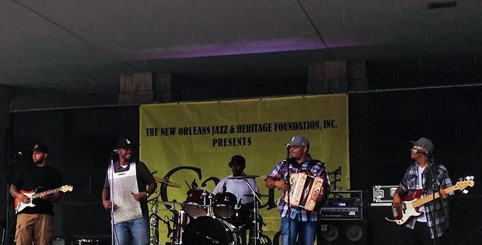 R.J. Chavis and the Creole Sounds at the 2016 Louisiana Cajun-Zydeco Festival
